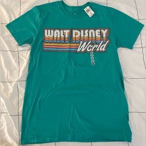 Vintage Disney teal Adult S T Shirt, NWT
